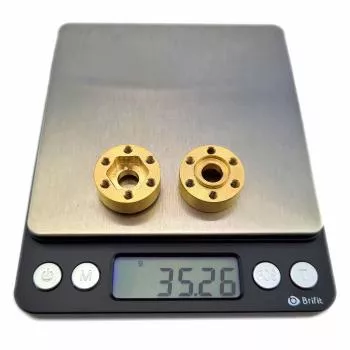 2 pieces crawler wheel spacers with a total weight of 35 grams